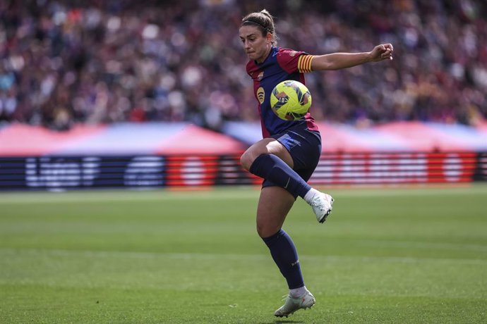 Archivo - Arxiu - Alexia Putellas of FC Barcelona in action during the Spanish Women league, Lliga F, football match played between FC Barcelona and Reial Madrid CF at Estadi Olimpic Lluis Companys on March 23, 2025 in Barcelona, Spain.