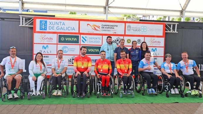 La selección madrileña se impone en el Team Relay del Campeonato de España de Ciclismo Paralímpico