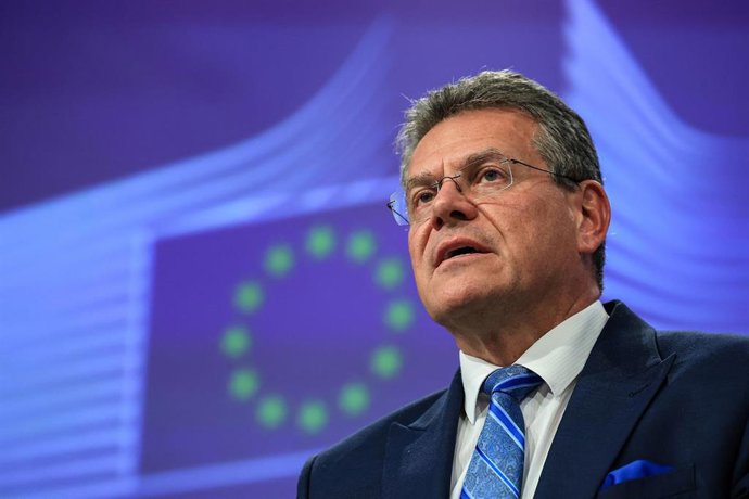 Archivo - El comisario de Comercio de la UE, Maros Sefcovic