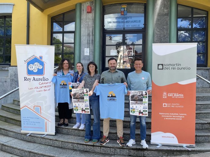 Presentación del IX Trail Valle de Lantero que tuvo lugar en el Ayuntamiento de San Martín del Rey Aurelio.