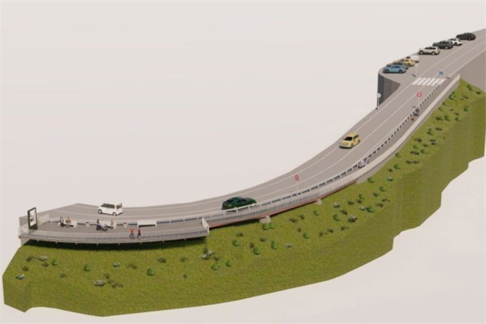 Infografía del proyecto del Mirador de Rábago