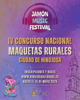 Archivo - Cartel del IV Concurso Nacional de Maquetas Rurales 'Ciudad de Hinojosa'.