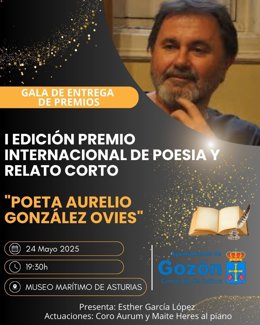 Cartel de la entrega de premios.