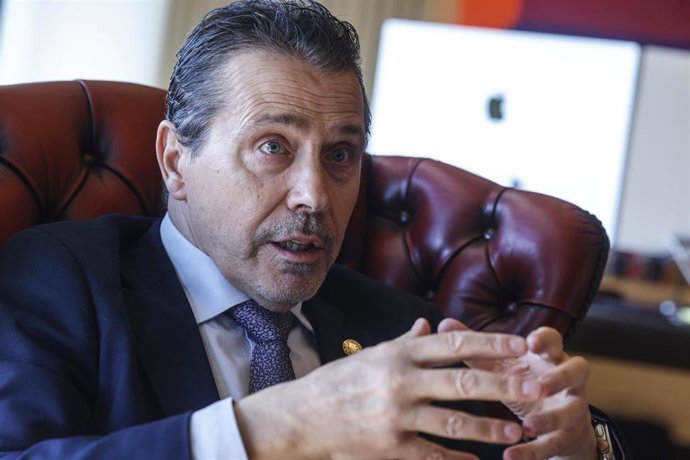 El rector de la Universitat Politècnica de València (UPV), José E. Capilla, en una entrevista con Europa Press.