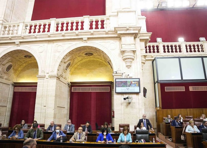 Sesión del Pleno del Parlamento andaluz. (Foto de archivo).