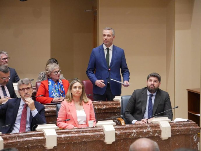 El portavoz del Grupo Parlamentario Popular en la Asamblea, Joaquín Segado