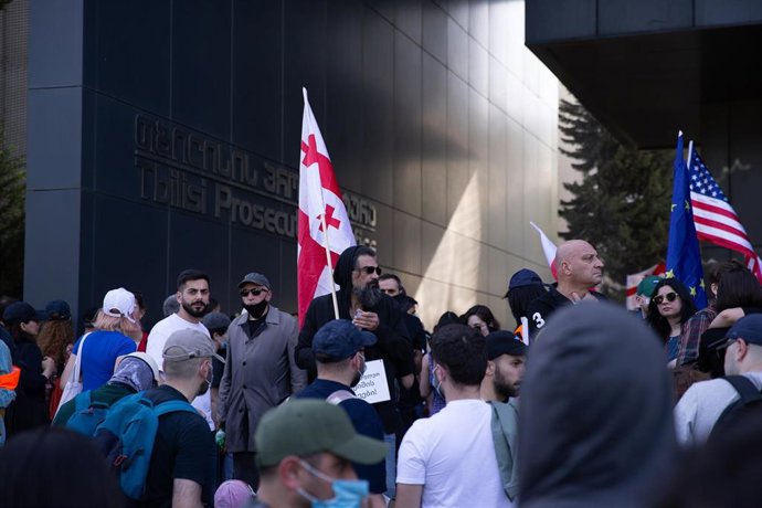 Imagen de archivo de protestas en Georgia 
