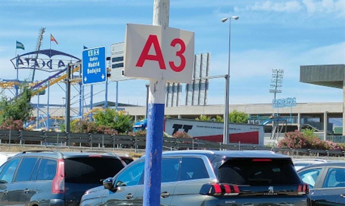 Parking habilitado por el Ayuntamiento para la Feria.