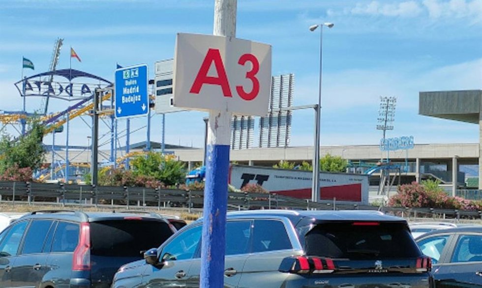 Parking habilitado por el Ayuntamiento para la Feria.