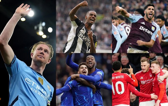 Manchester City, Newcastle, Chelsea, Aston Villa y Nottingham Forest se juegan tres plazas Champions en el cierre de la Premier