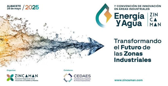 Cartel de la I Convención de Innovación en Áreas Industriales: Energía y Agua'.