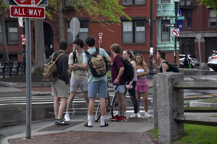 Imatge d'arxiu d'estudiants a Harvard 