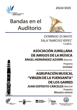 Cartel del programa del domingo dentro del ciclo 'Bandas en el Auditorio'.