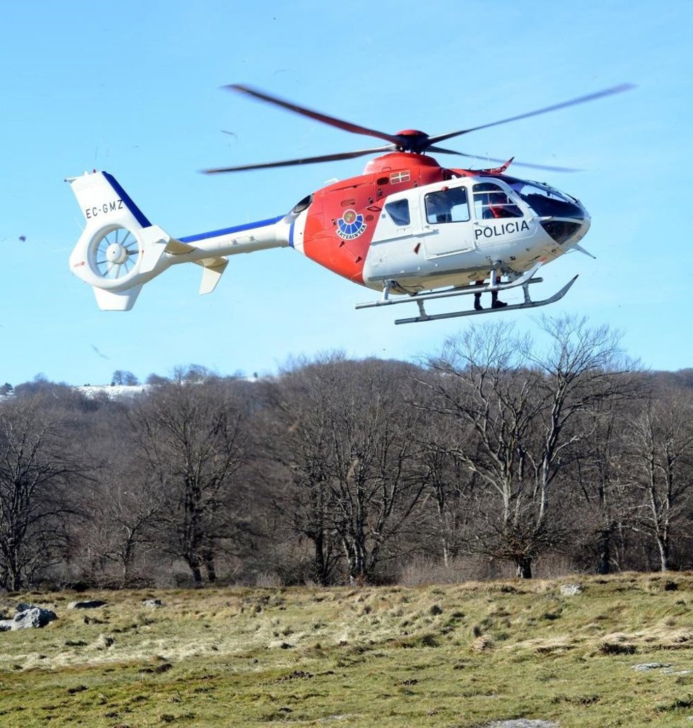 Helicóptero de rescate de la Ertzaintza