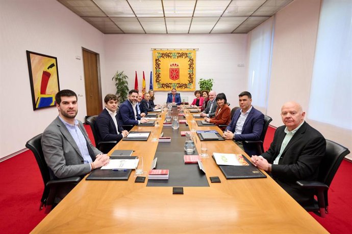 Archivo - Mesa y Junta de Portavoces del Parlamento de Navarra.