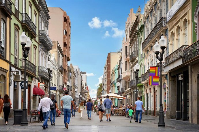 Archivo - Zona Comercial Abierta de Triana, en Las Palmas de Gran Canaria