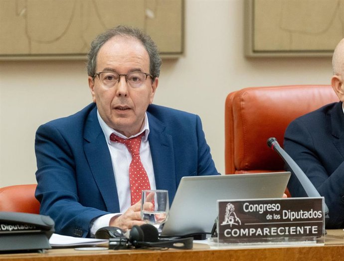 Archivo - El presidente del CTBG, José Luis Rodríguez Álvarez, comparece en la Comisión de Hacienda y Función Pública, en el Congreso de los Diputados, a 29 de octubre de 2024, en Madrid (España).