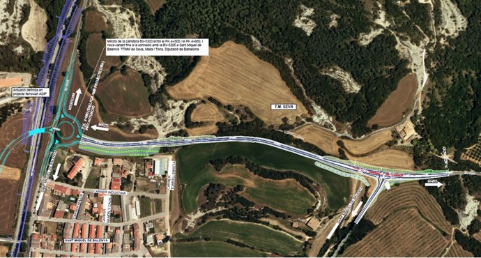 Obres previstes a Sant Miquel de Balenyà (Barcelona)