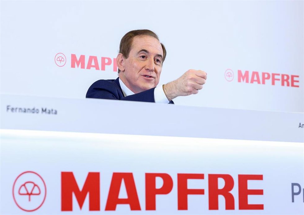 Archivo - El presidente de Mapfre, Antonio Huertas, durante la presentación de resultados de Mapfre, en su sede de Madrid, a 14 de febrero de 2024, en Madrid (España). 