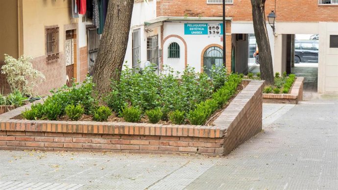 El Ayuntamiento de Marbella mejora las zonas ajardinadas de los pasajes Salvador Allende y Simón Bolívar