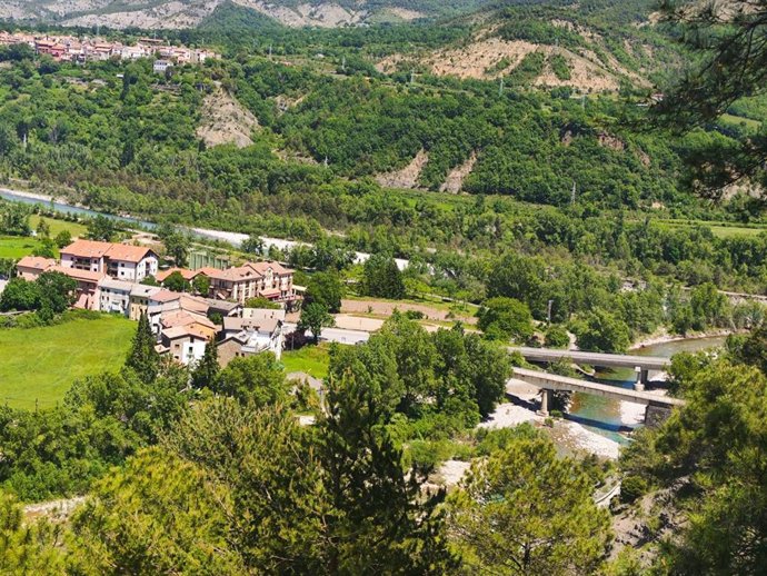 Imagen general de Escalona, en la provincia de Huesca