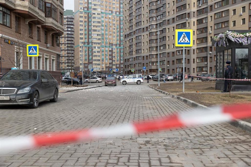 Archivo - Calle acordonada en Briansk, Rusia