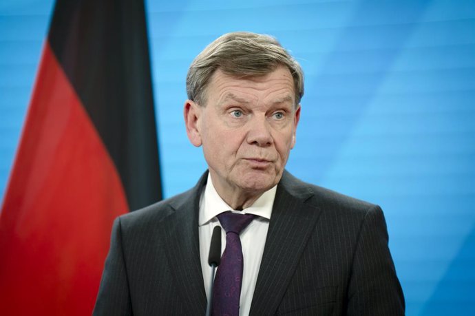 May 23, 2025, Berlin, Berlin, Deutschland: Johann Wadephul bei einer gemeinsamen Pressekonferenz des indischen AuÃenministers und des deutschen AuÃenministers im Auswärtigen Amt. Berlin, 23.05.2025