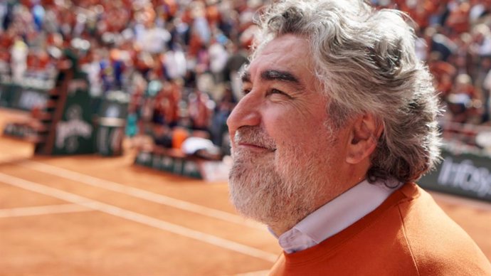 José Manuel Rodríguez Uribes durante el homenaje de Roland Garros a Rafa Nadal