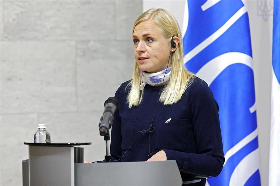Archivo - La ministra de Exteriores de Finlandia, Elina Valtonen 
