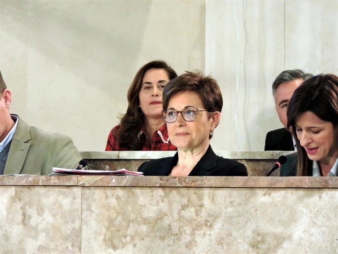 Archivo - La portavoz del PSOE en el Ayuntamiento de Almería, Adriana Valverde.