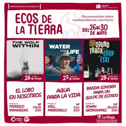 Del 26 al 30 de mayo, Amigos de la Tierra La Rioja presenta Ecos de la Tierra.
