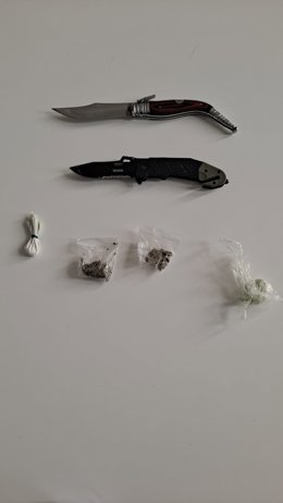 Imagen del material interceptado