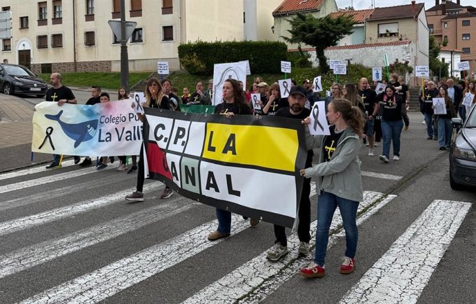Movilización de los rofesores de colegios públicos de Gozón.