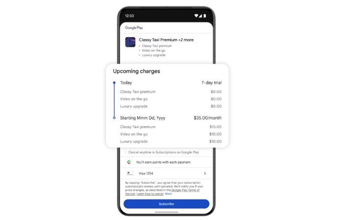Suscripciones en Play Store