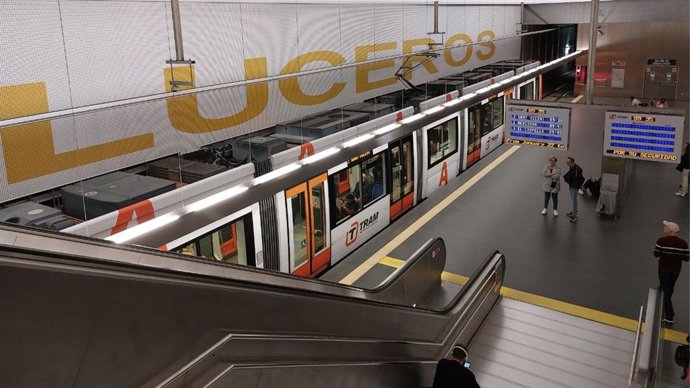 Imagen de archivo de la estación de Luceros, en Alicante, del TRAM d'Alacant