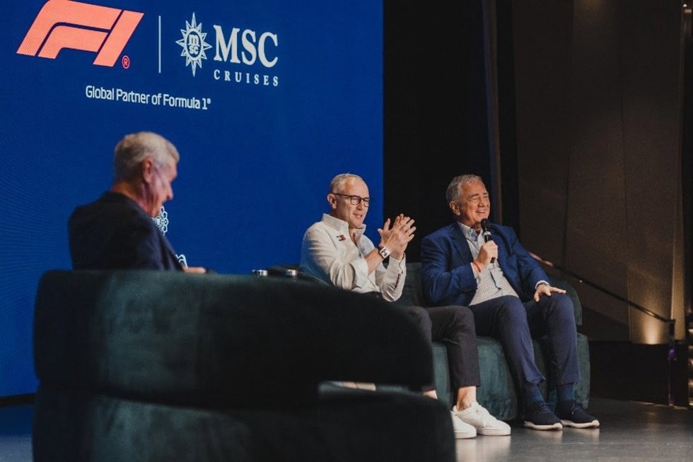 La división de cruceros de MSC Cruceros amplía su alianza con Formula 1 hasta 2030
