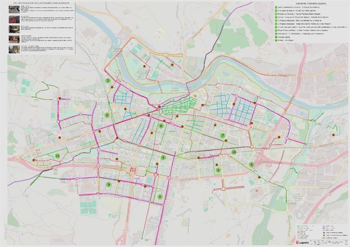 El Ayuntamiento de Logroño configura un plan de conexiones ciclistas con once itinerarios que suman 9,2 kilómetros