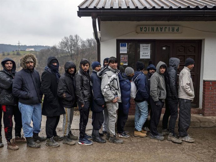 Archivo - Campo de refugiados en Sarajevo, Bosnia.