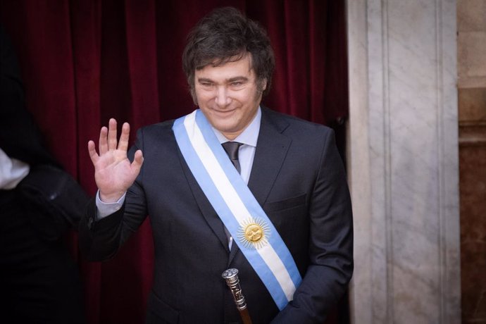 Archivo - ARGENTINA BUENOS AIRES JAVIER MILEI INAUGURATION