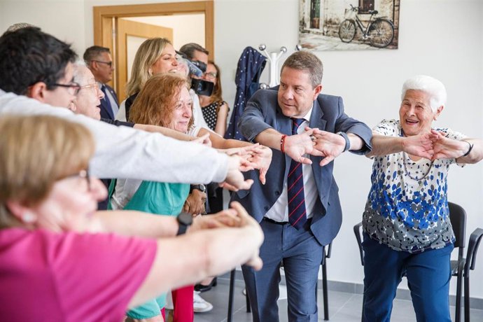 El presidente de Castilla-La Mancha, Emiliano García-Page, inaugura, en Sigüenza (Guadalajara), el Edificio de Usos Múltiples de la Junta de Comunidades