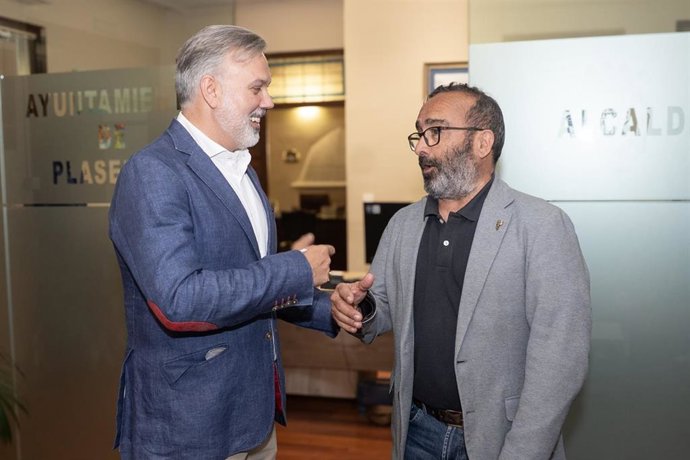 El alcalde de Plasencia, Fernando Pizarro, y el presidente de la Diputación de Cáceres, Miguel Ángel Morales