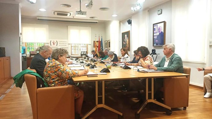 Imatge del ple de maig 2025 del Consell Valencià de Cultura (CVC)