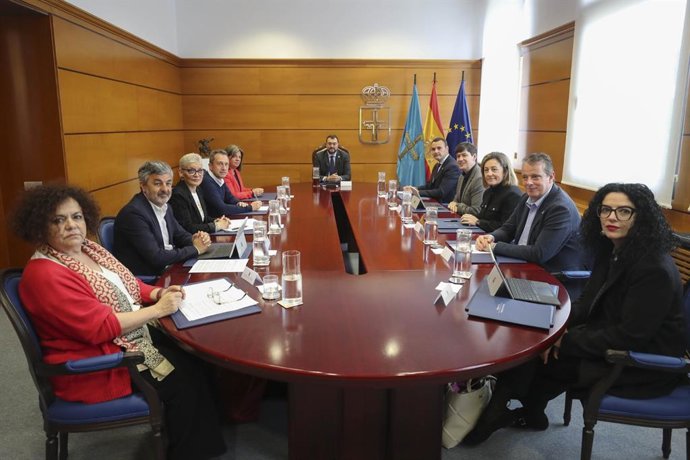 Reunión del Conseyu de Gobiernu d'Asturies.
