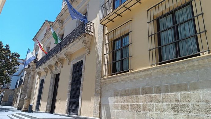 Fachada del Ayuntamiento de Jerez de la Frontera (Cádiz). Imagen de archivo. 