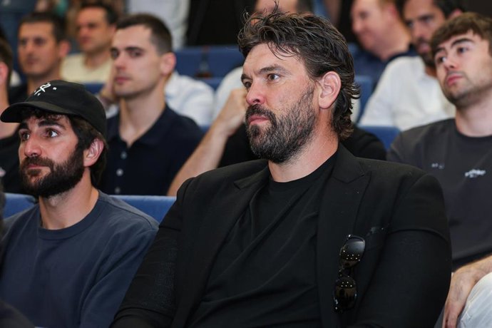 Marc Gasol en el acto en el que Sergio Llull ha anunciado que deja la selección española