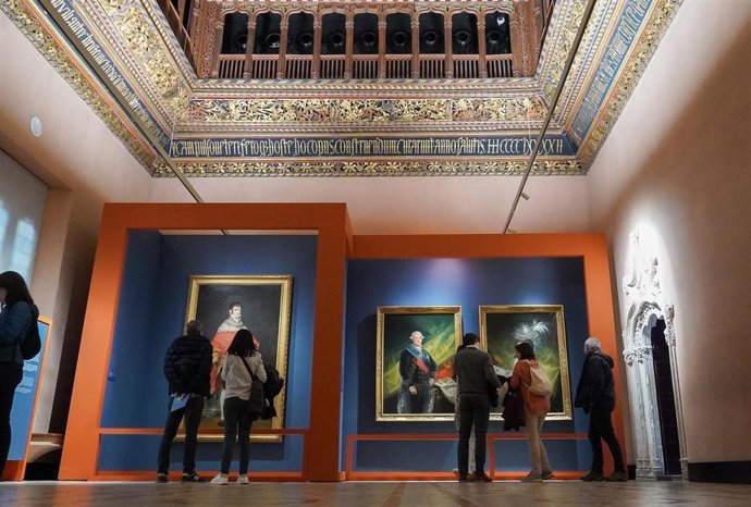 Archivo - Exposición sobre Francisco de Goya en el Palacio de La Aljafería.