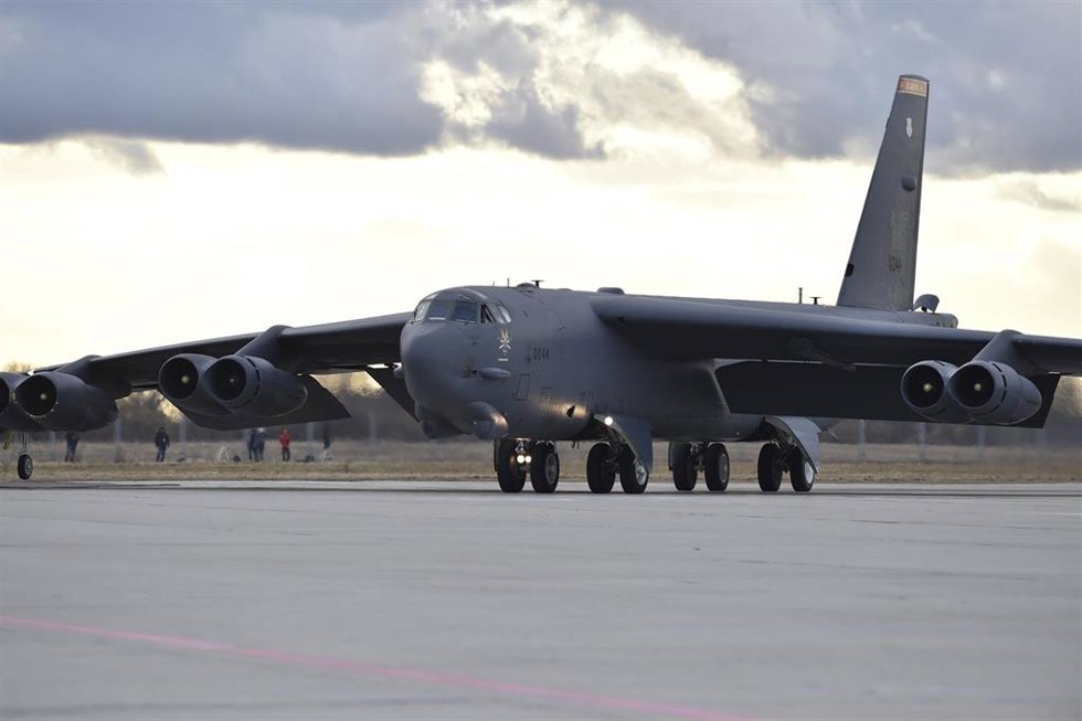 Archivo - Imagen de archivo de un bombardero B-52 Stratofortress