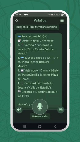 Archivo - Guía Vallabus, basada en una IA conversacional.