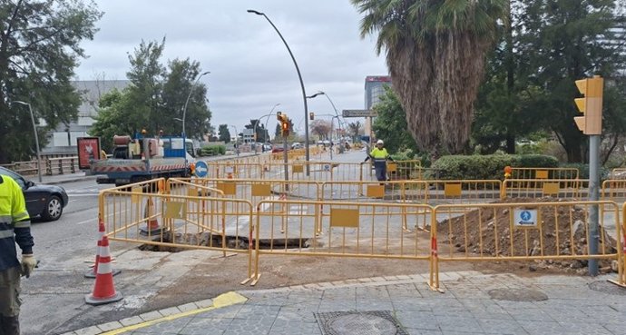 Archivo - Obras en la Avenida de Ramón y Cajal de Tarragona