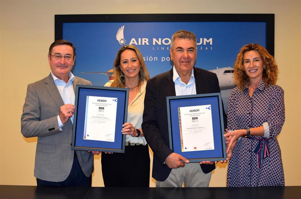 Recepción de la doble certificación de Aenor